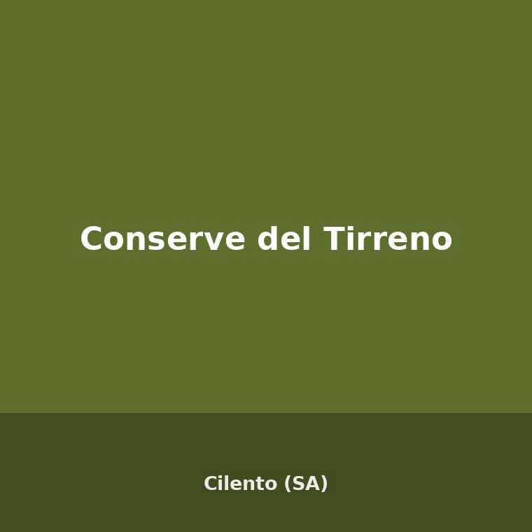 Conserve del Tirreno