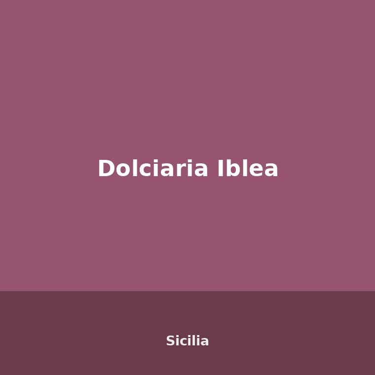 Dolciaria Iblea