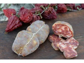 Soppressata bianca Nero di Calabria circa 450 g